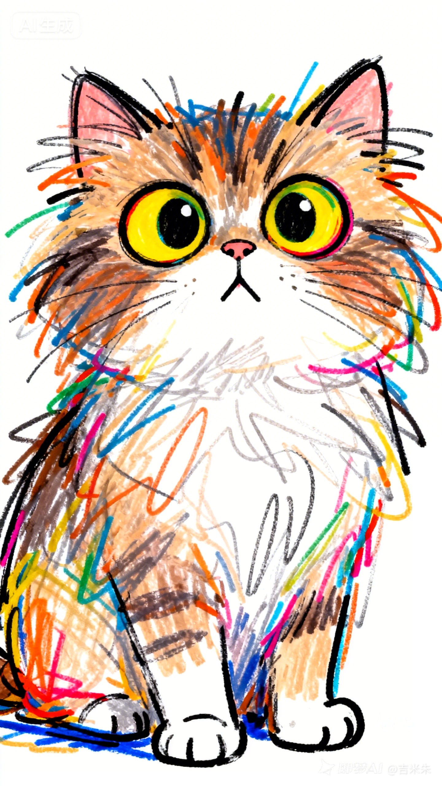手绘猫咪